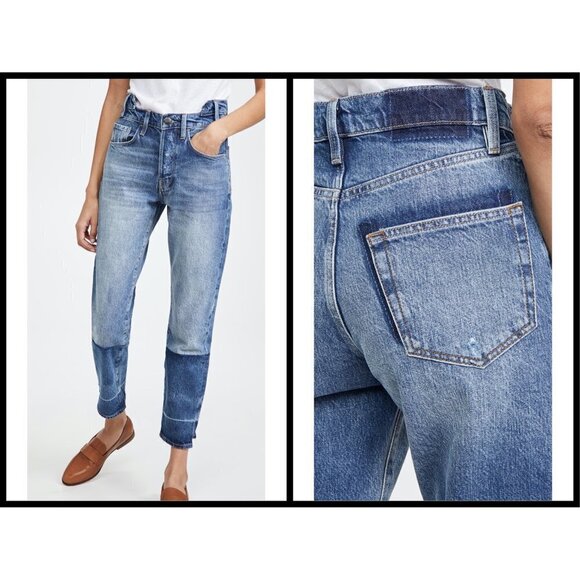 💕FRAME💕 Le Original Cloud Jeans ~ Aviation Ultra High Rise Straight Leg 23 NWT - Picture 4 of 16